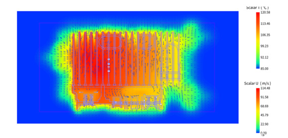 Thermal simulation result published in the iFLYTEK project story